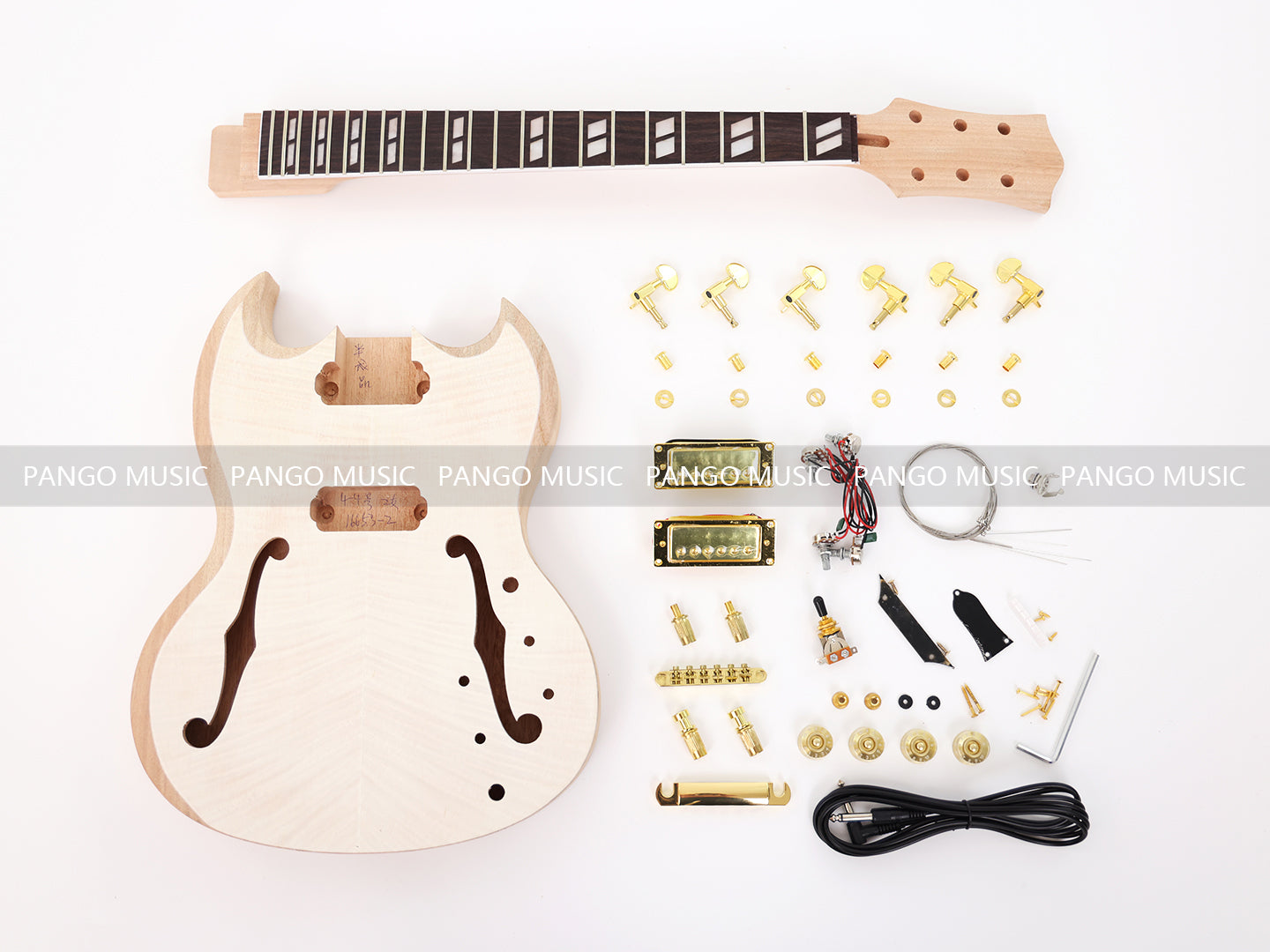 Double F Holes SG Style DIY Electric Guitar Kit (16653)