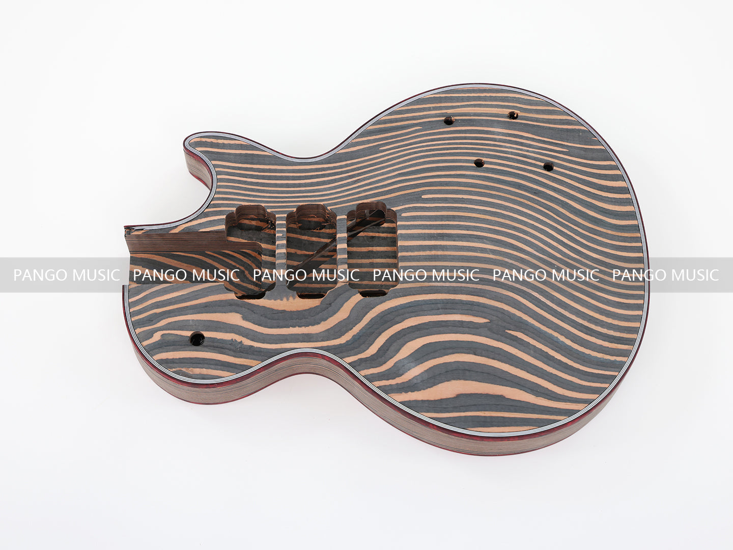 LP Custom All Zebrawood DIY Electric Guitar Kit (LRF-010, Limited Edition )