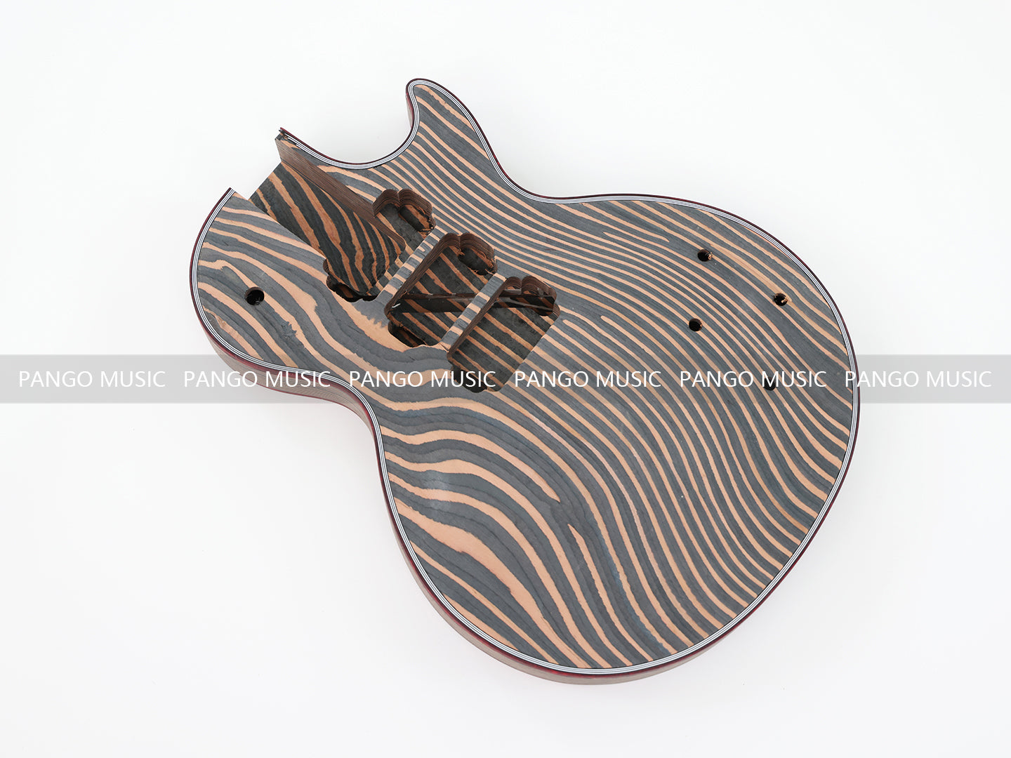 LP Custom All Zebrawood DIY Electric Guitar Kit (LRF-010, Limited Edition )