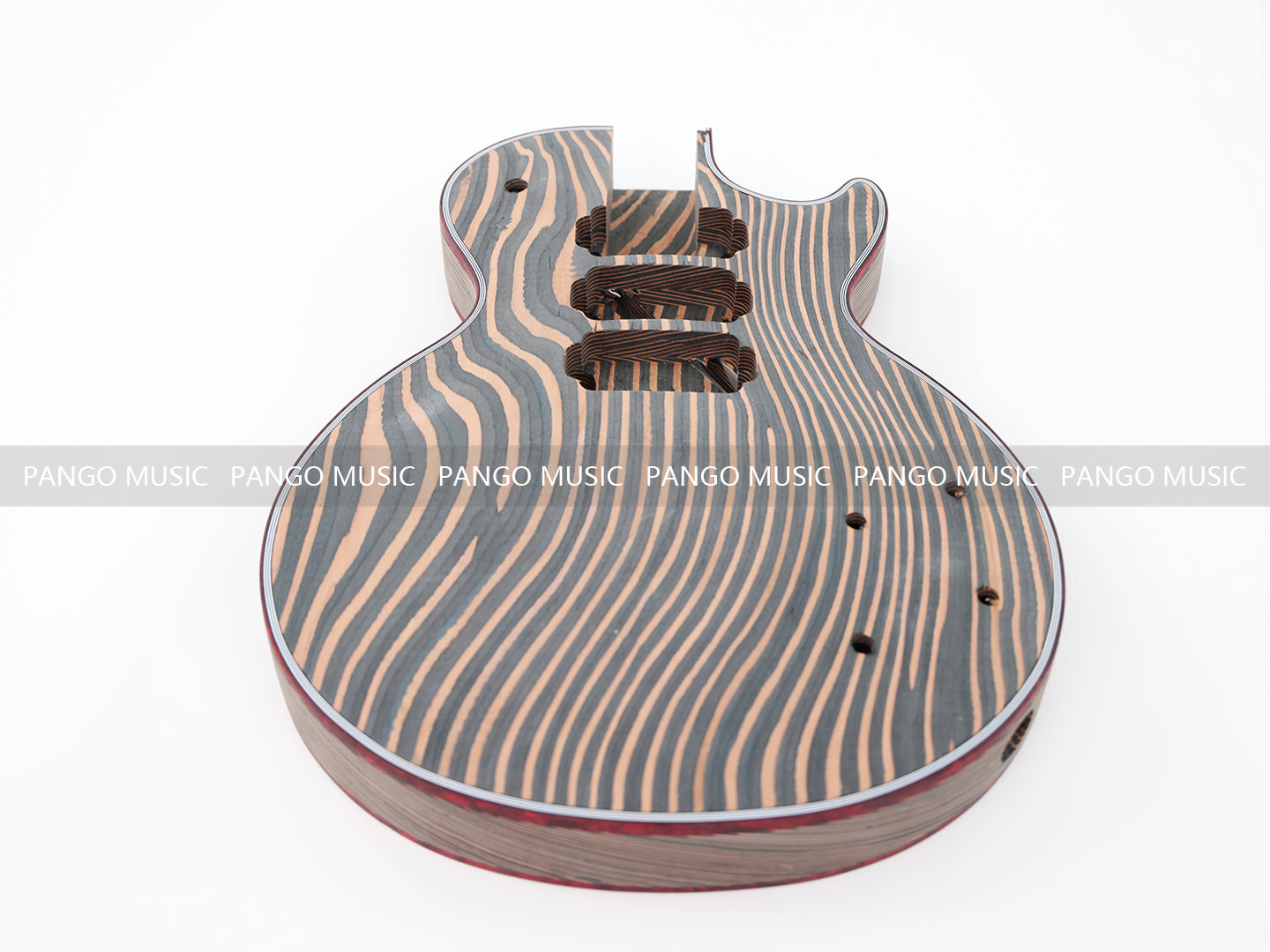 LP Custom All Zebrawood DIY Electric Guitar Kit (LRF-010, Limited Edition )