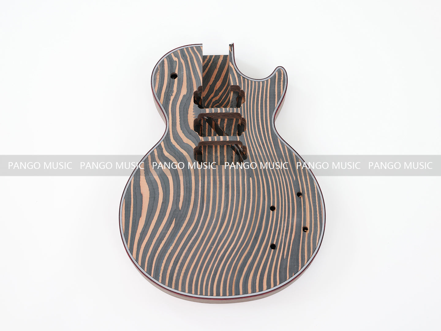 LP Custom All Zebrawood DIY Electric Guitar Kit (LRF-010, Limited Edition )