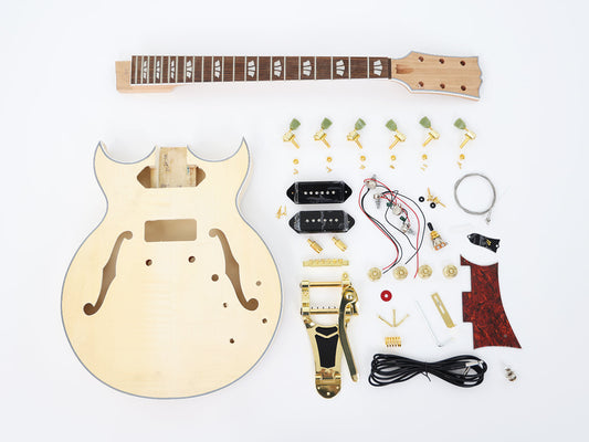 Semi Hollow Body DIY Electric Guitar Kit (16335, Limited Edition)