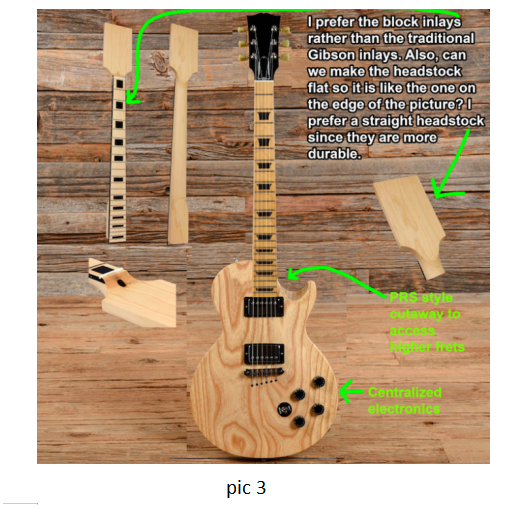 LP Style Custom Design Guitar Kit (2023-09-11)