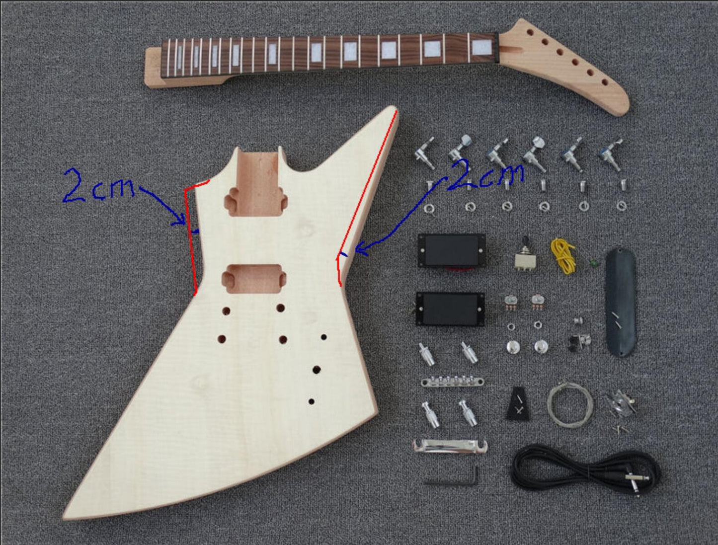 PEX-618 Custom Design DIY Electric Guitar Kit ( 2024-04-02)