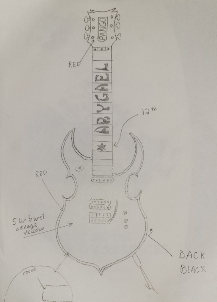 Custom Design Electric Guitar (2024-01-25)